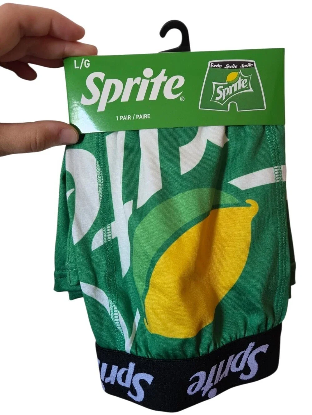 Sprite Branded Green & Yellow Boxer Briefs